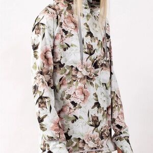 Bloom Boyfriends Fit Hoodie Top with Drawstring